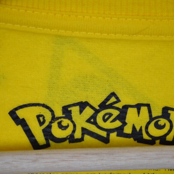 Pokemon Mens Youth XL Allover Pikachu Print Logo Long Sleeve Casual Sweatshirt - Picture 8 of 8